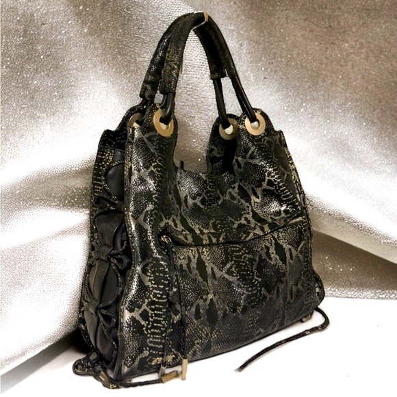 6126 Lindsay Lohan TEMPEST Python Handbag - Picture 2 of 12